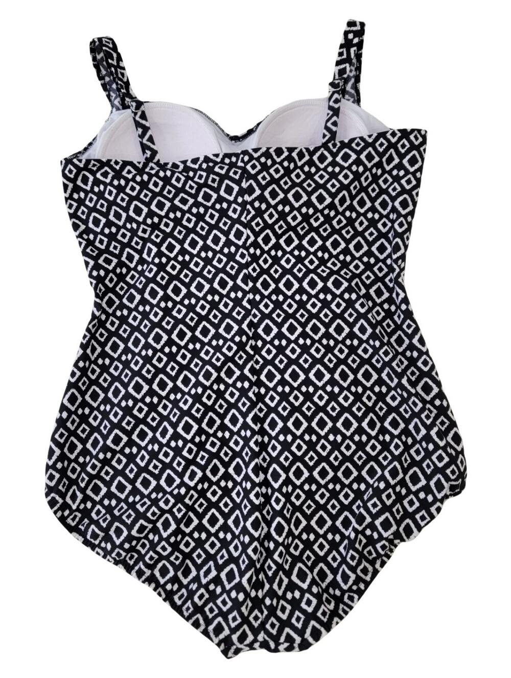 Miraclesuit Black White Geometric One Piece Swimsuit Size 16 (see measurements) - Picture 4 of 16